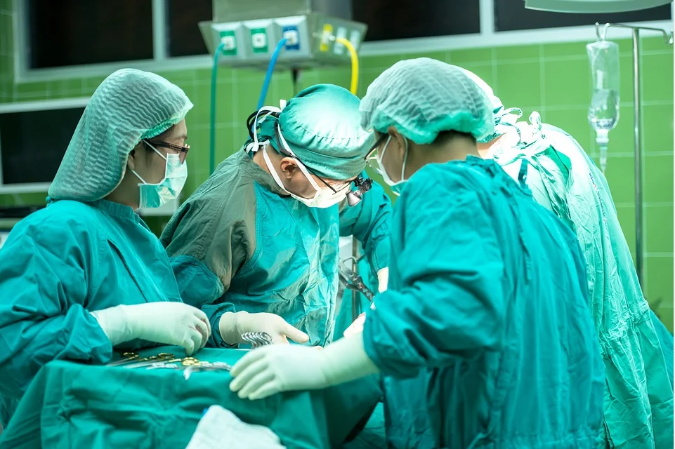 Doctors in operating room