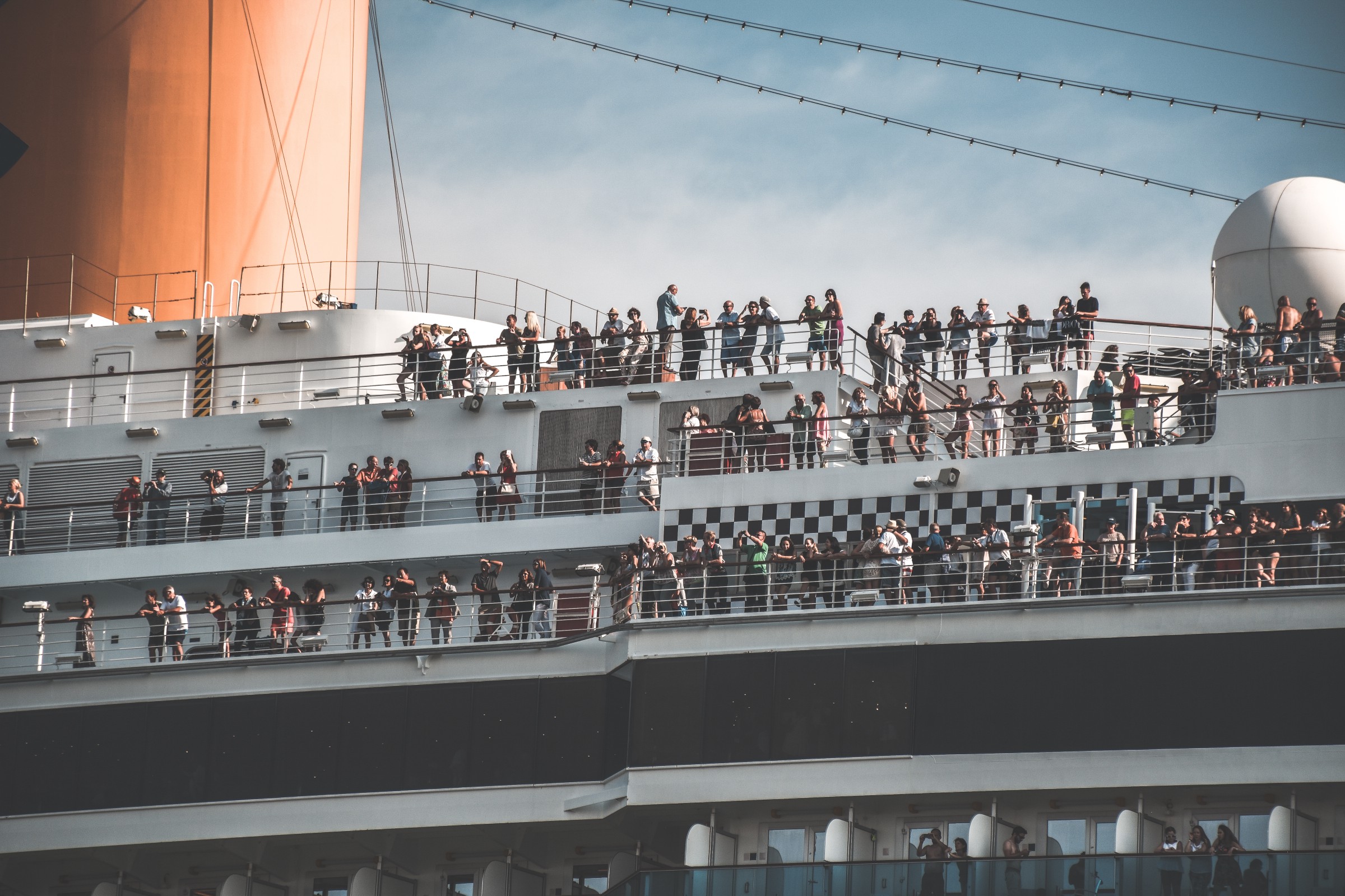 Cruise Ship and passengers